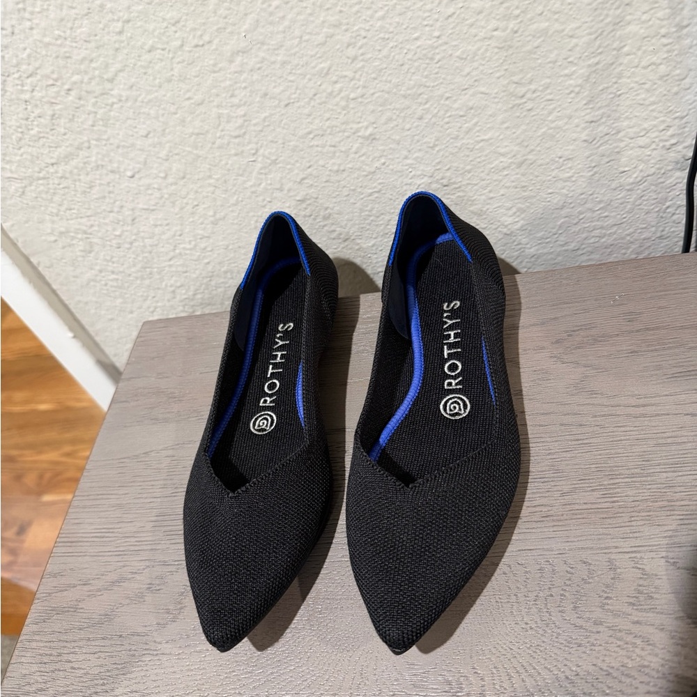 Rothy's Black and Blue Women's Flats